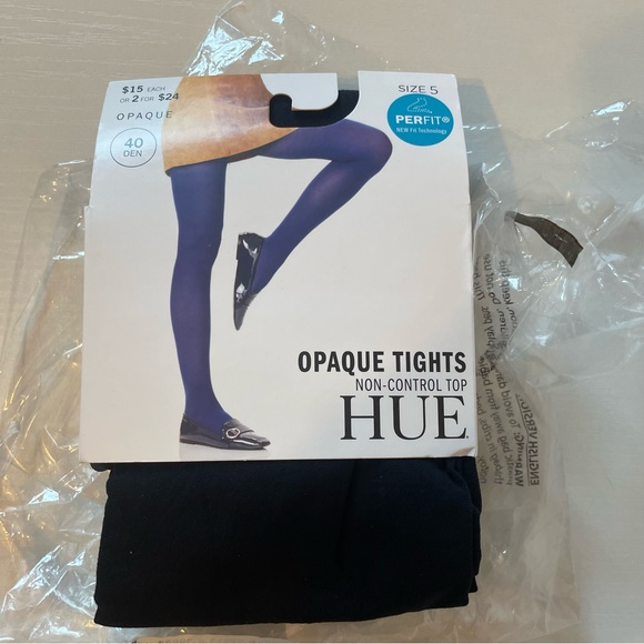 HUE Accessories - Hue Black Opaque Tights